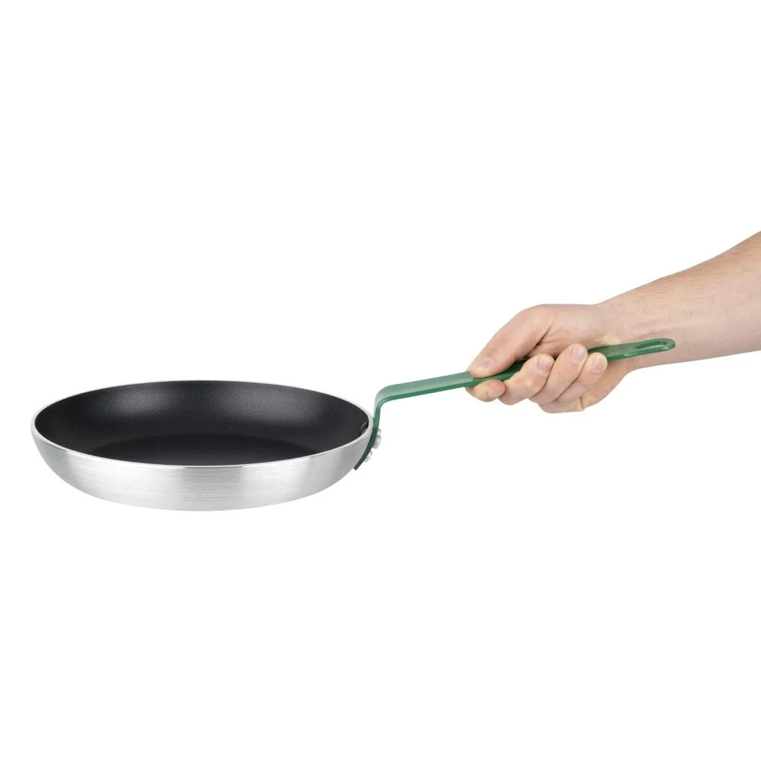Hygiplas Aluminium Non-stick Teflon Platinum Plus Frying Pan Green 28cm - Image 5