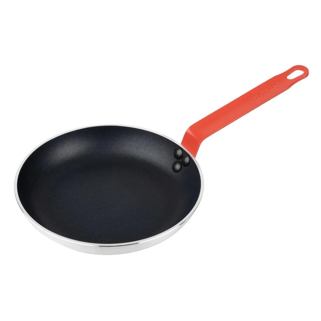 Hygiplas Aluminium Non-Stick Teflon Platinum Plus Frying Pan Red 24cm - Image 1