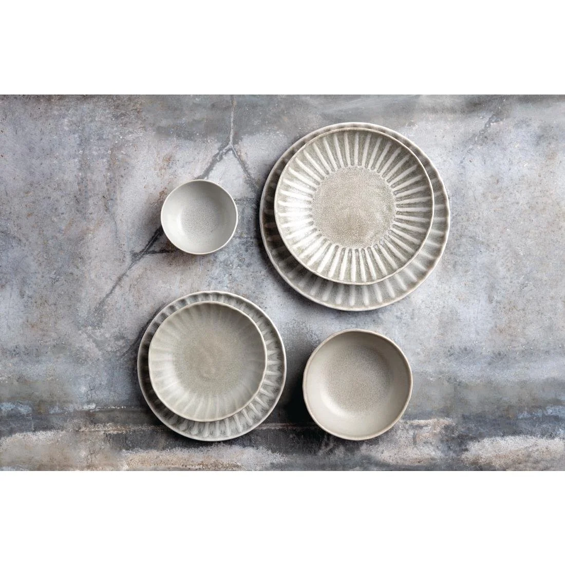 Olympia Corallite Deep Bowls Concrete Grey 105mm (12 Pack) - Image 2