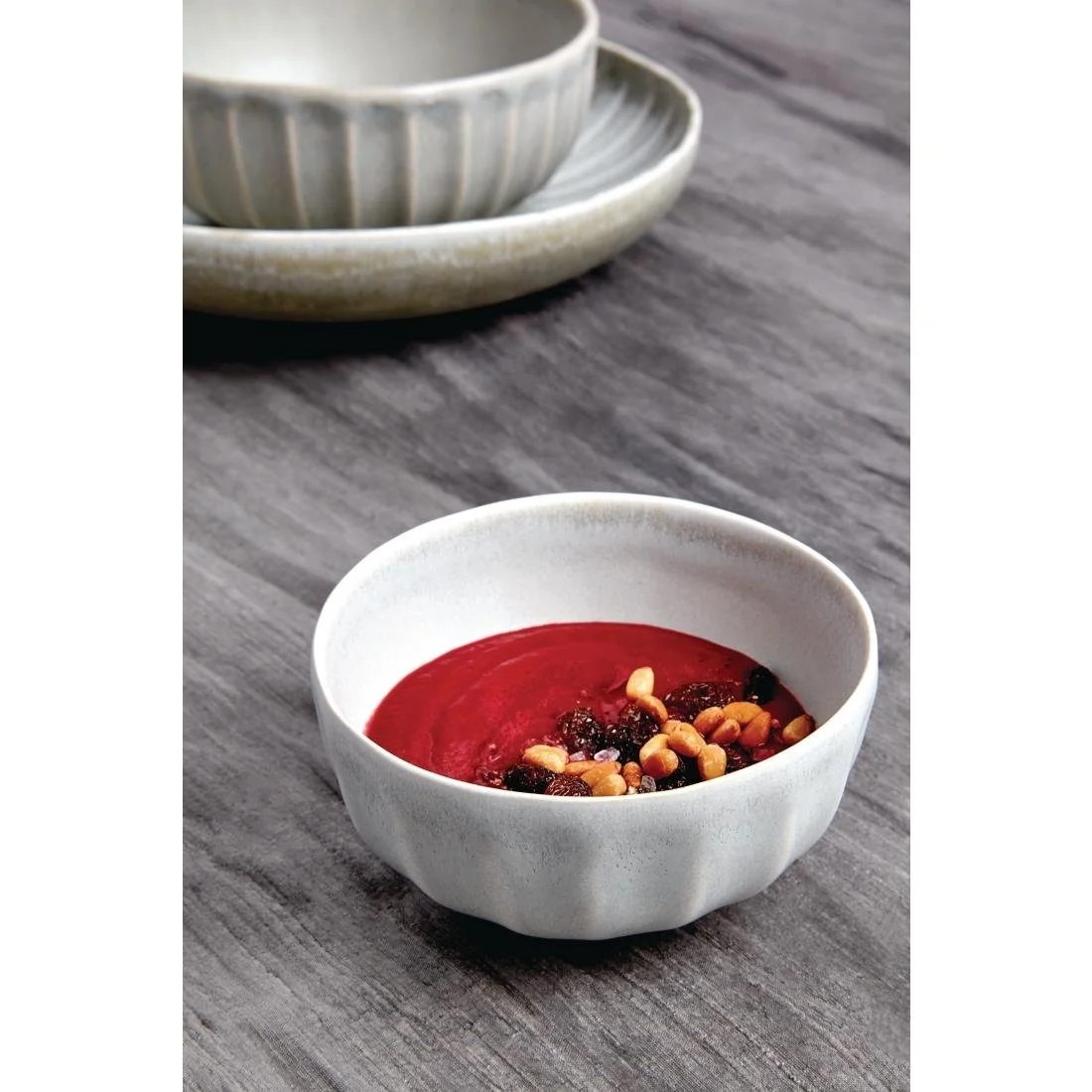 Olympia Corallite Deep Bowls Concrete Grey 105mm (12 Pack) - Image 6