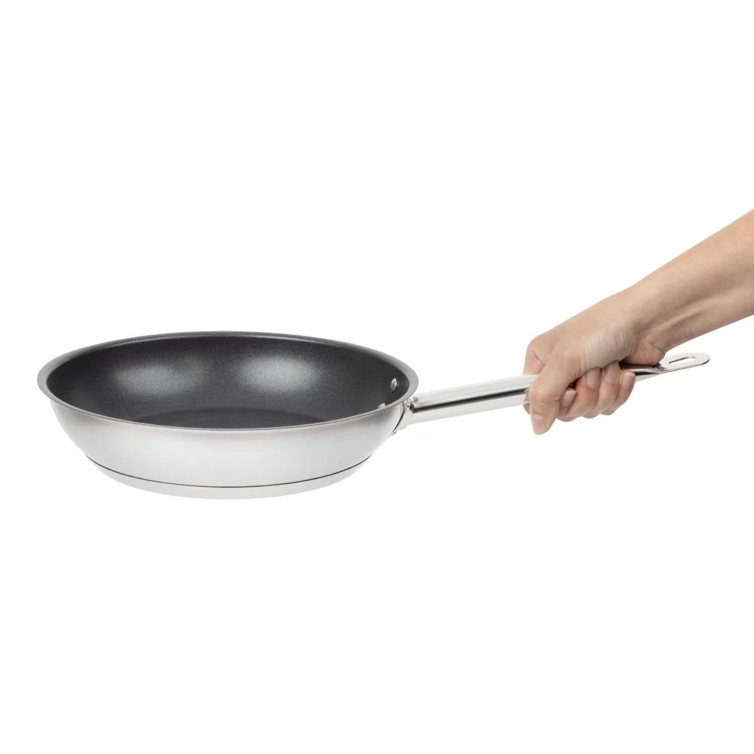 Vogue Stainless Steel Non-Stick Teflon Platinum Plus Frying Pan 24cm - Image 7