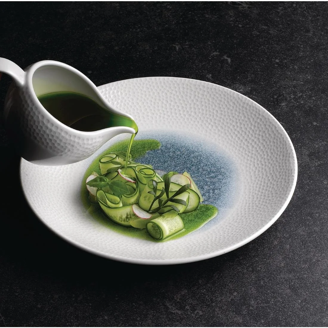 Churchill Isla Centre Print Deep Coupe Plates Topaz Blue 255mm (12 Pack) - Image 2