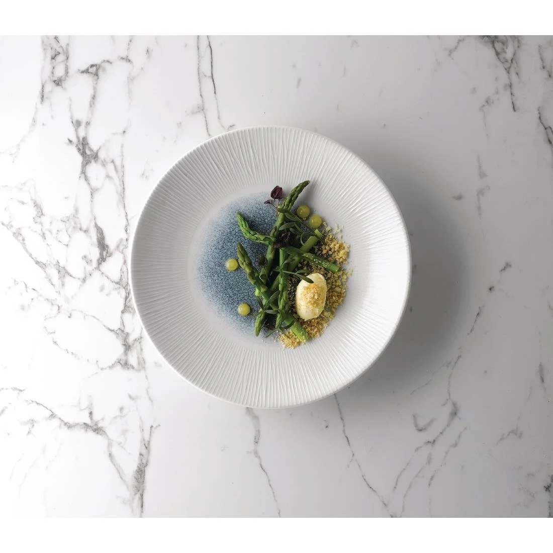 Churchill Bamboo Centre Print Deep Coupe Plates Topaz Blue 281mm (12 Pack) - Image 3