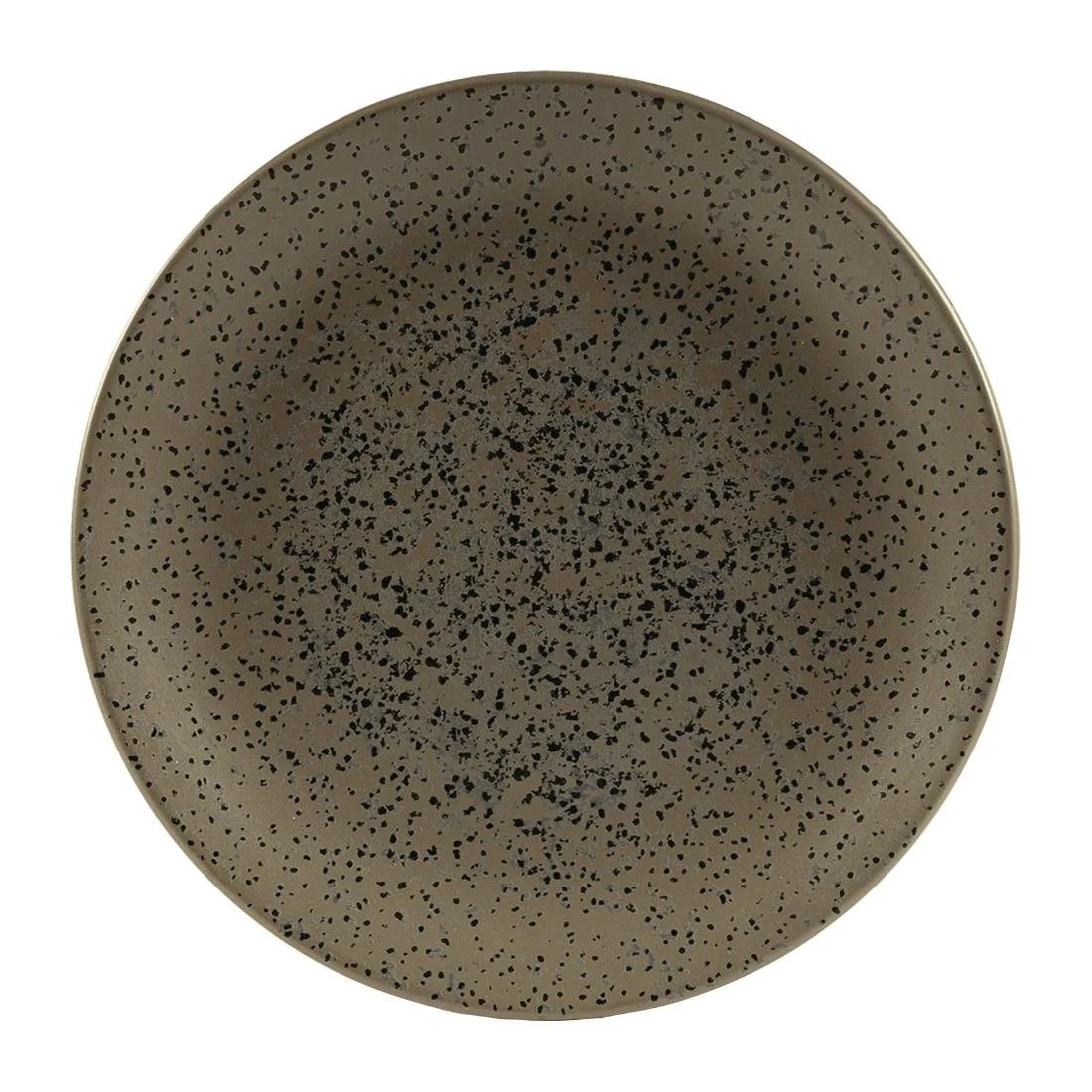 Churchill Menu Shades Caldera Coupe Plates Flint Grey 205mm (6 Pack) - Image 1