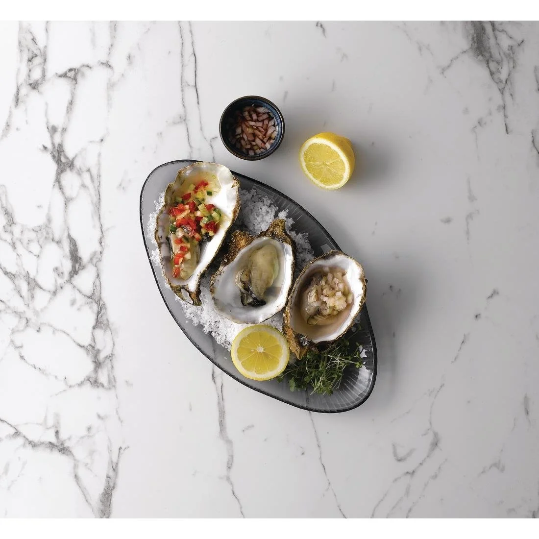 Churchill Bamboo Organic Oval Glasses Platter Dusk 295 x 162mm (6 Pack) - Image 6