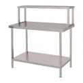 Vogue Stainless Steel Wall Table Welded with Gantry 700(D)mm - Image 1