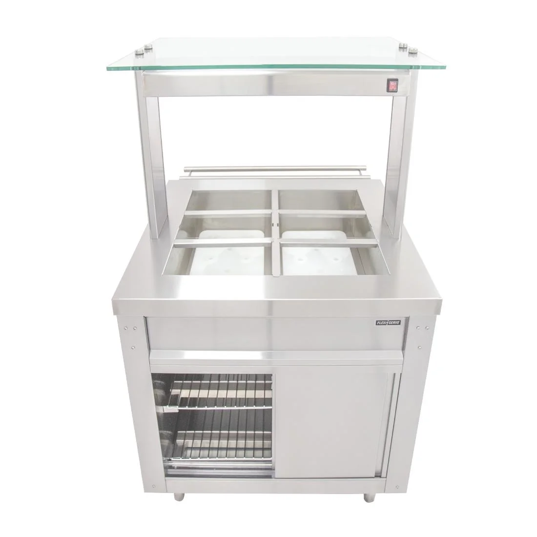 Parry Flexi-Serve Ambient GN Buffet Bar with Chilled Cupboard - Image 5
