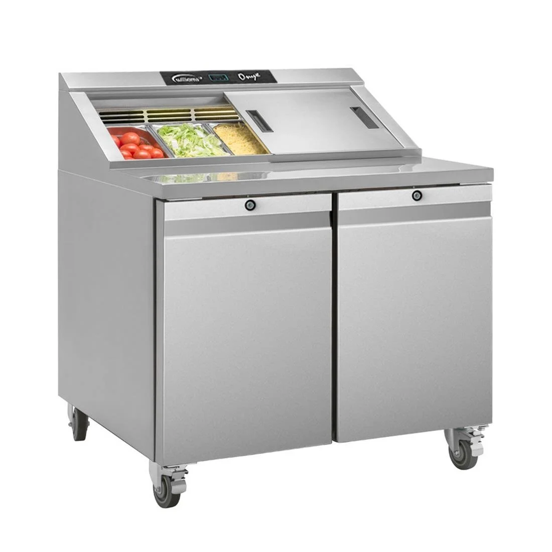 Williams Onyx Double Door Refrigerated Prep Counter 355Ltr CPC2-SS - Image 2
