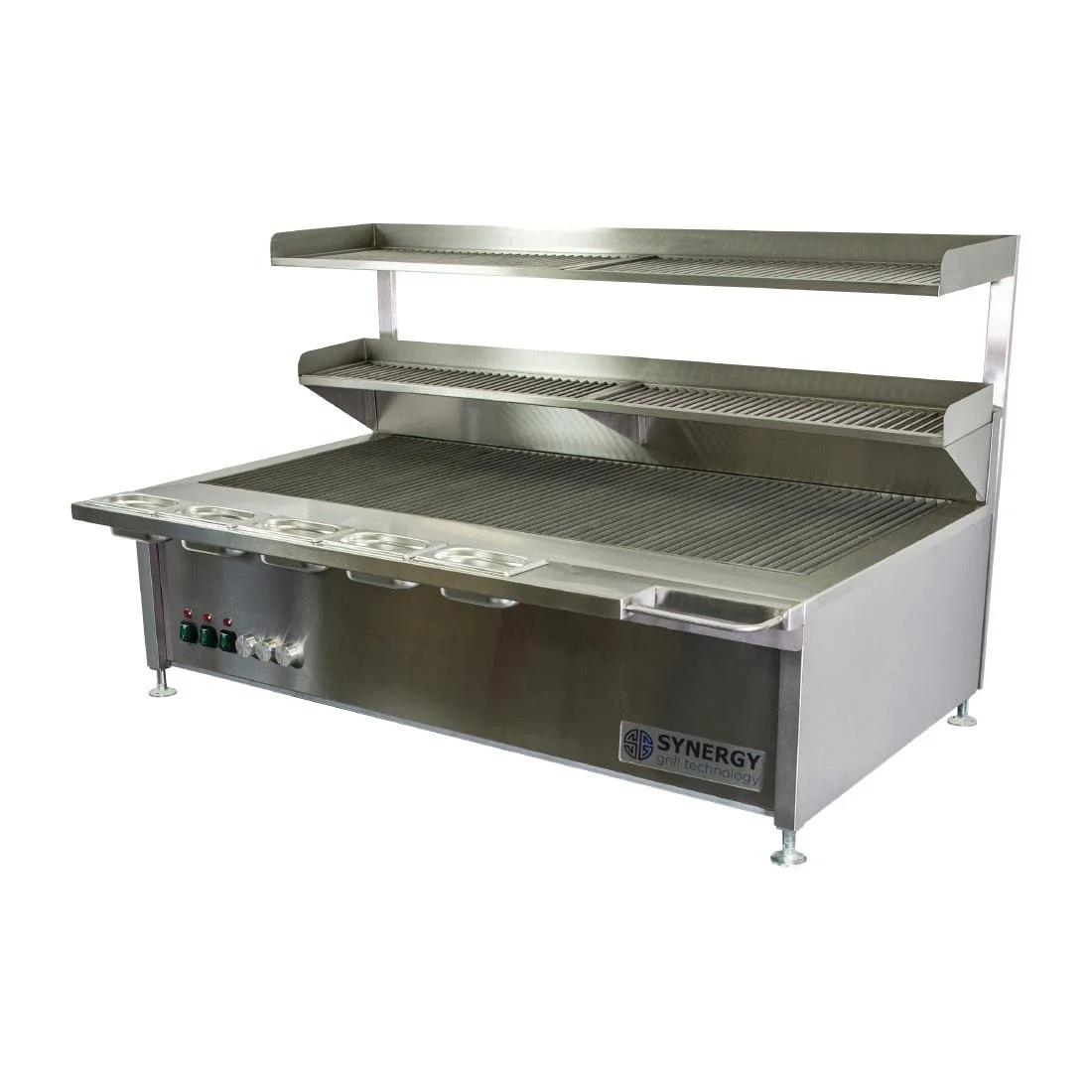 Synergy Grill Gas Chargrill with Garnish Rail and Slow Cook Shelf ST1300 - Image 2