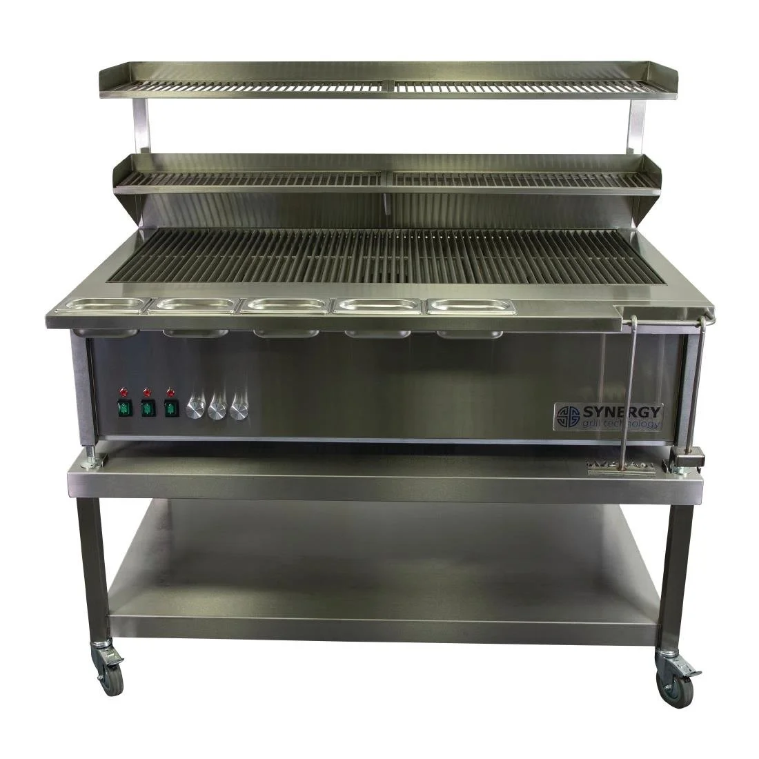 Synergy Grill Gas Chargrill with Garnish Rail and Slow Cook Shelf ST1300 - Image 3