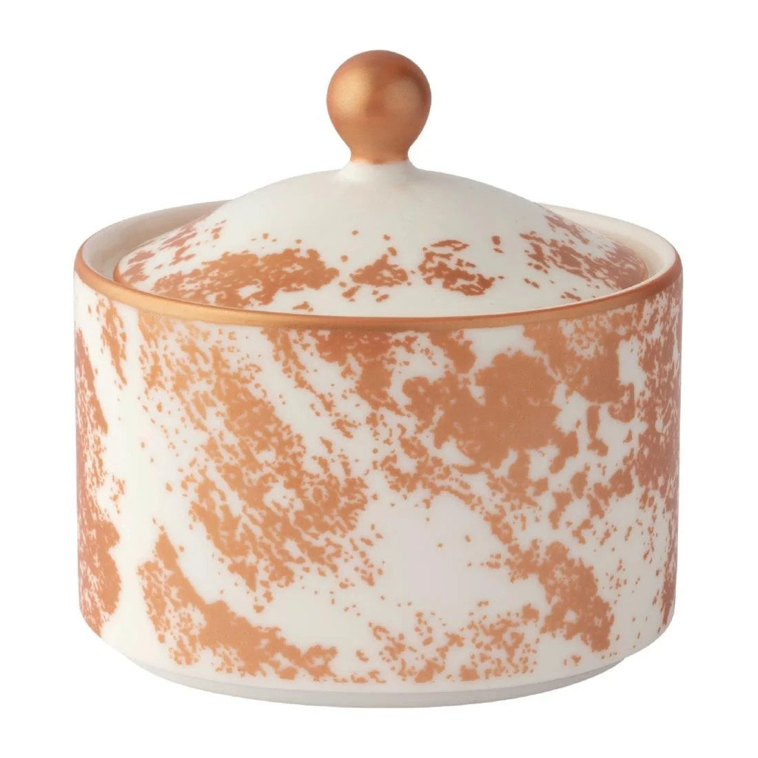 Royal Crown Derby Crushed Velvet Copper Charnwood Sugar Pot (6 Pack)