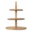 Olympia Acacia 3-Tier Stand 305(Ø) x 395(H)mm - Image 3