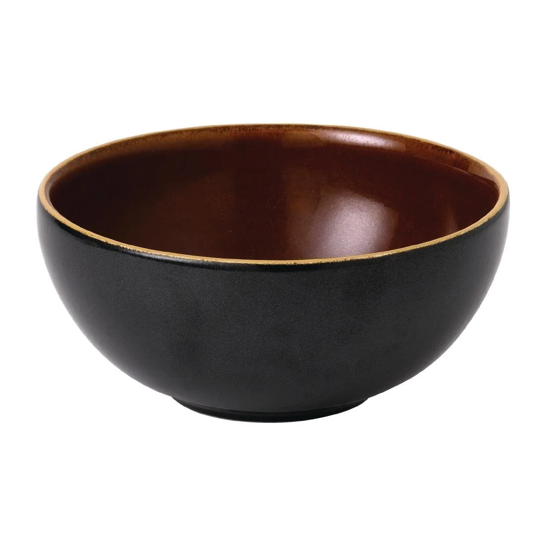 Churchill Super Vitrified Nourish Tokyo Black Deep Bowls 155mm (6 Pack) - Image 1