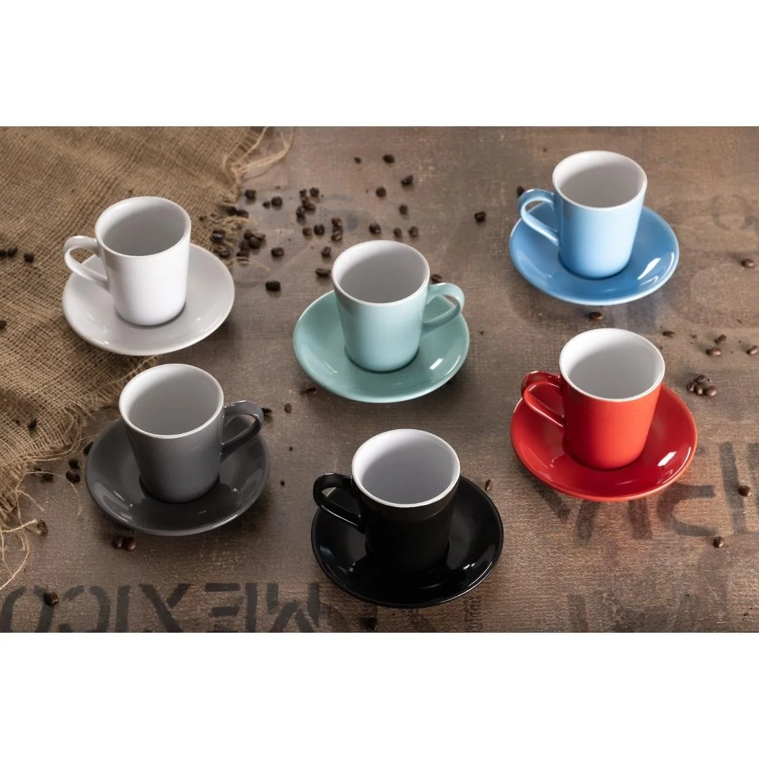 Olympia Cafe Flat White Cups Charcoal 170ml (12 Pack) - Image 5