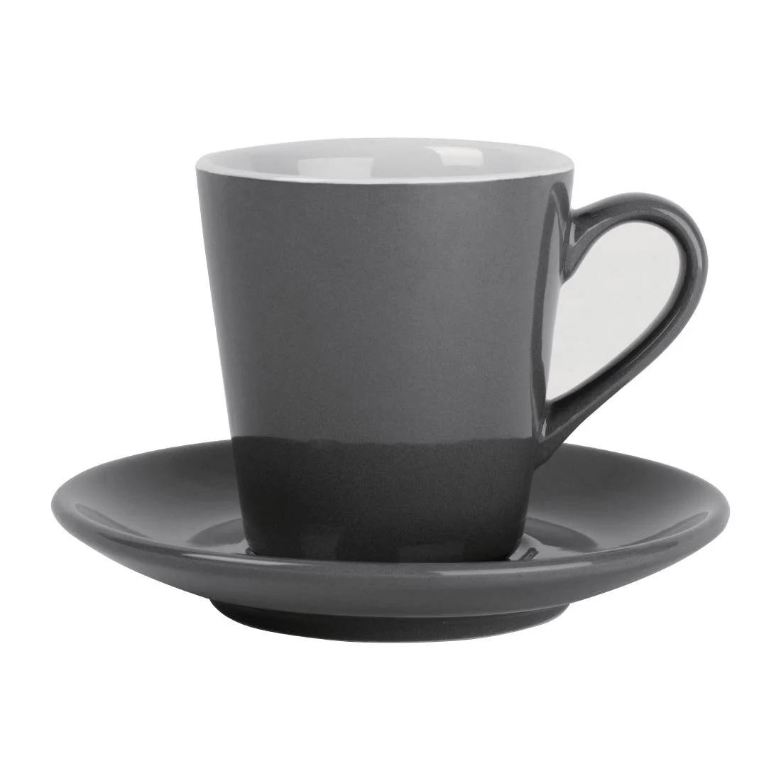 Olympia Cafe Flat White Cups Charcoal 170ml (12 Pack) - Image 7