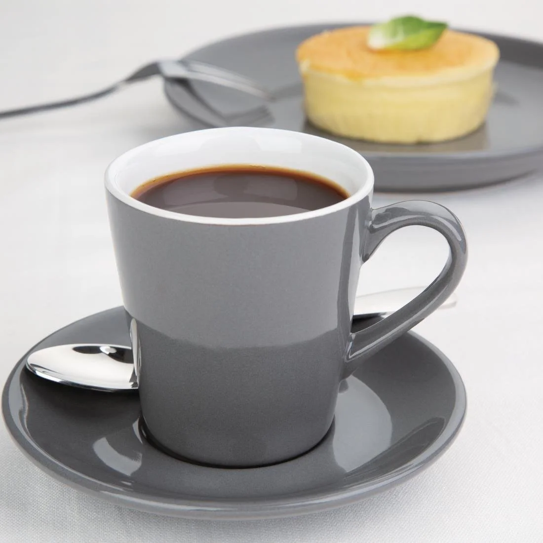 Olympia Cafe Flat White Cups Charcoal 170ml (12 Pack) - Image 9