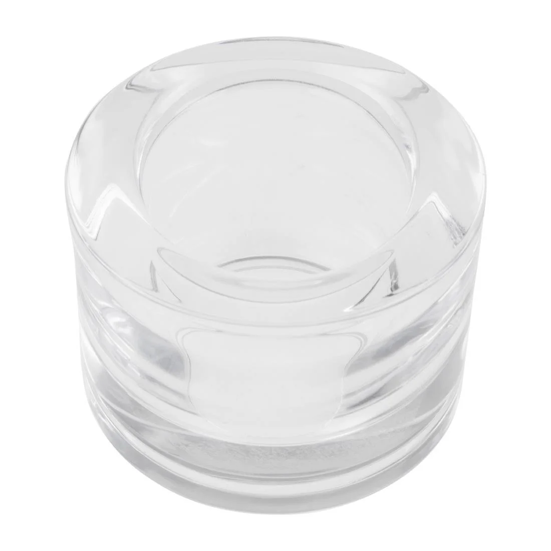 Utopia Chunky Clear Tealight Holders (12 Pack) - Image 1