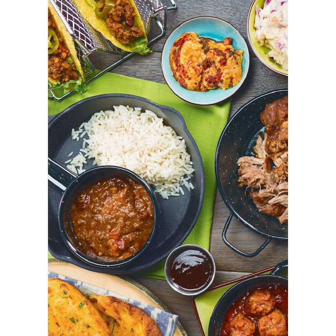 Utopia Soho Aqua Rectangular Plates 210x140mm (6 Pack) - Image 2