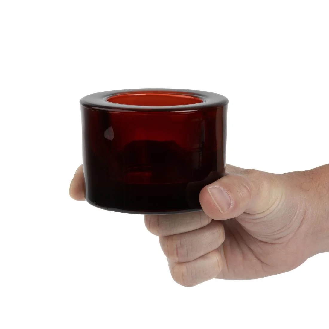 Utopia Chunky Red Tealight Holders (12 Pack) - Image 5