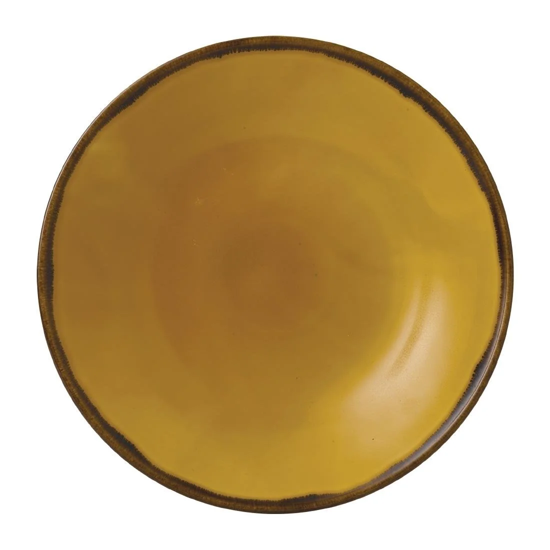 Dudson Harvest Coupe Plates Mustard 288mm (12 Pack) - Image 1