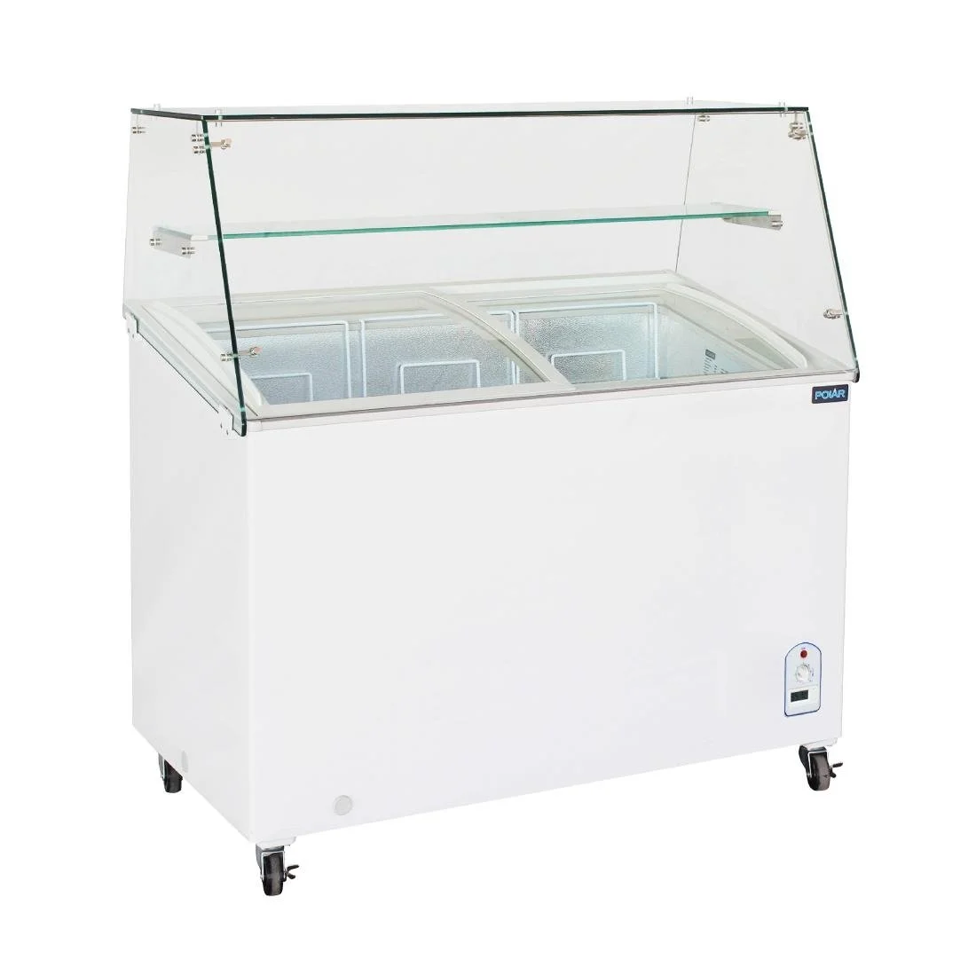 Polar G-Series Display Chest Freezer with Glass Surround 200Ltr - Image 1
