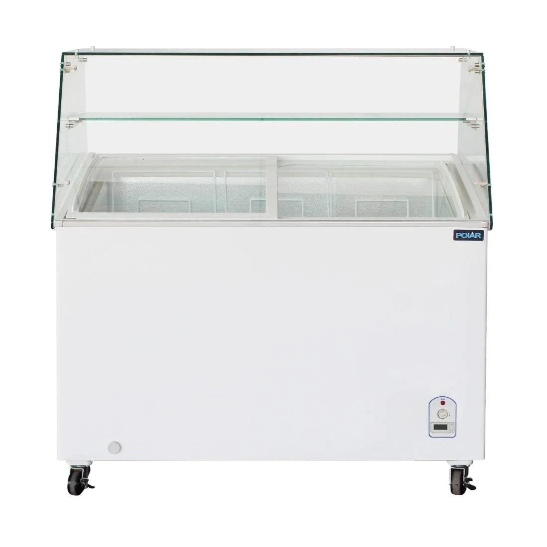 Polar G-Series Display Chest Freezer with Glass Surround 200Ltr - Image 3