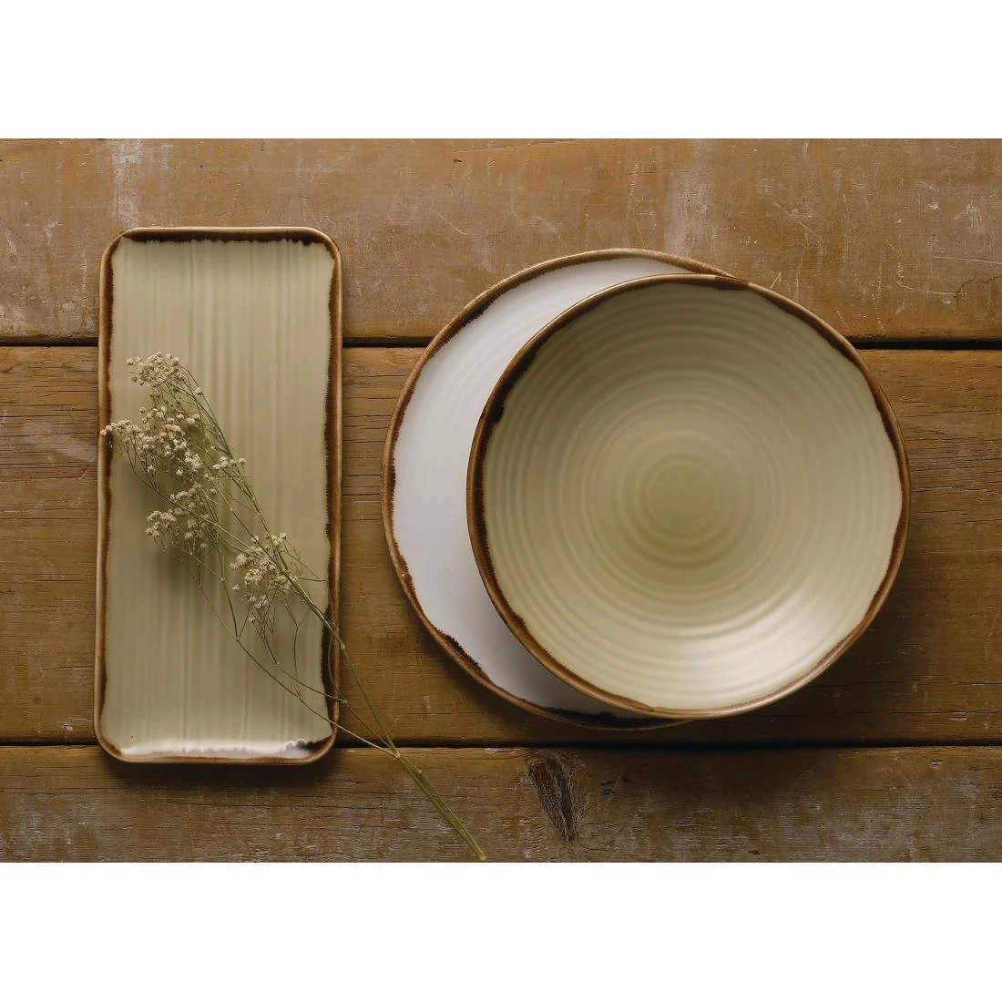 Dudson Harvest Organic Coupe Bowls Linen 279mm (12 Pack) - Image 4