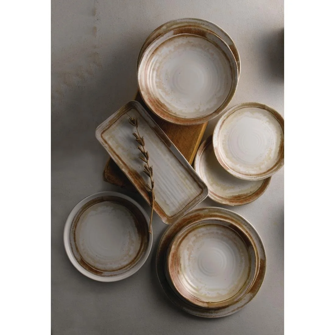 Dudson Finca Sandstone Organic Coupe Plates 230mm (12 Pack) - Image 5