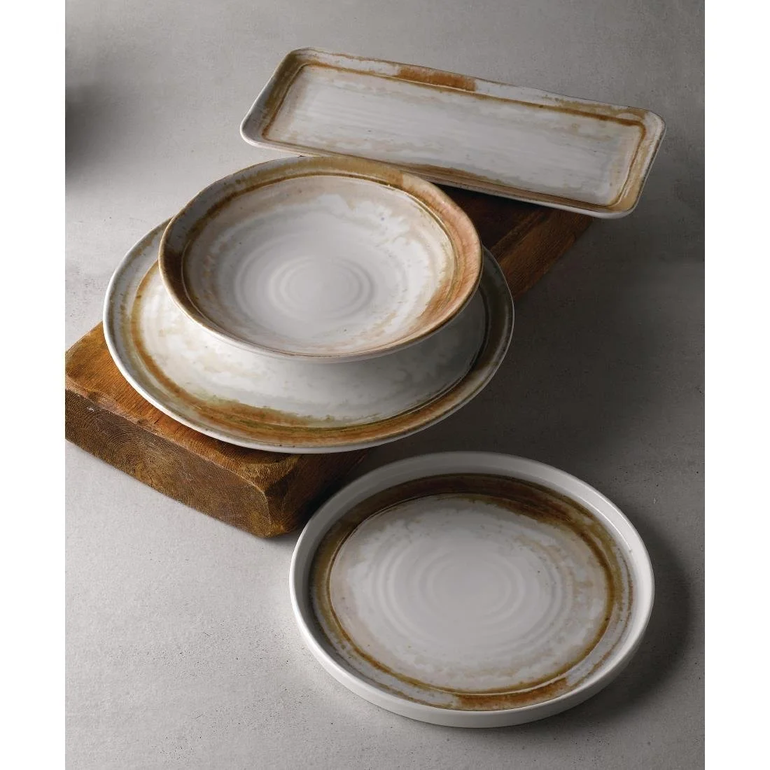 Dudson Finca Sandstone Organic Coupe Plates 230mm (12 Pack) - Image 6