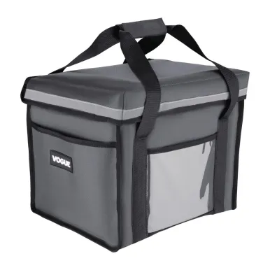 Vogue Insulated Folding Delivery Bag Grey