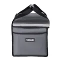 Vogue Insulated Folding Delivery Bag Grey - Image 3