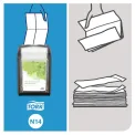 Tork Xpressnap Fit Dispenser Napkins White N14 (6 Pack) - Image 5