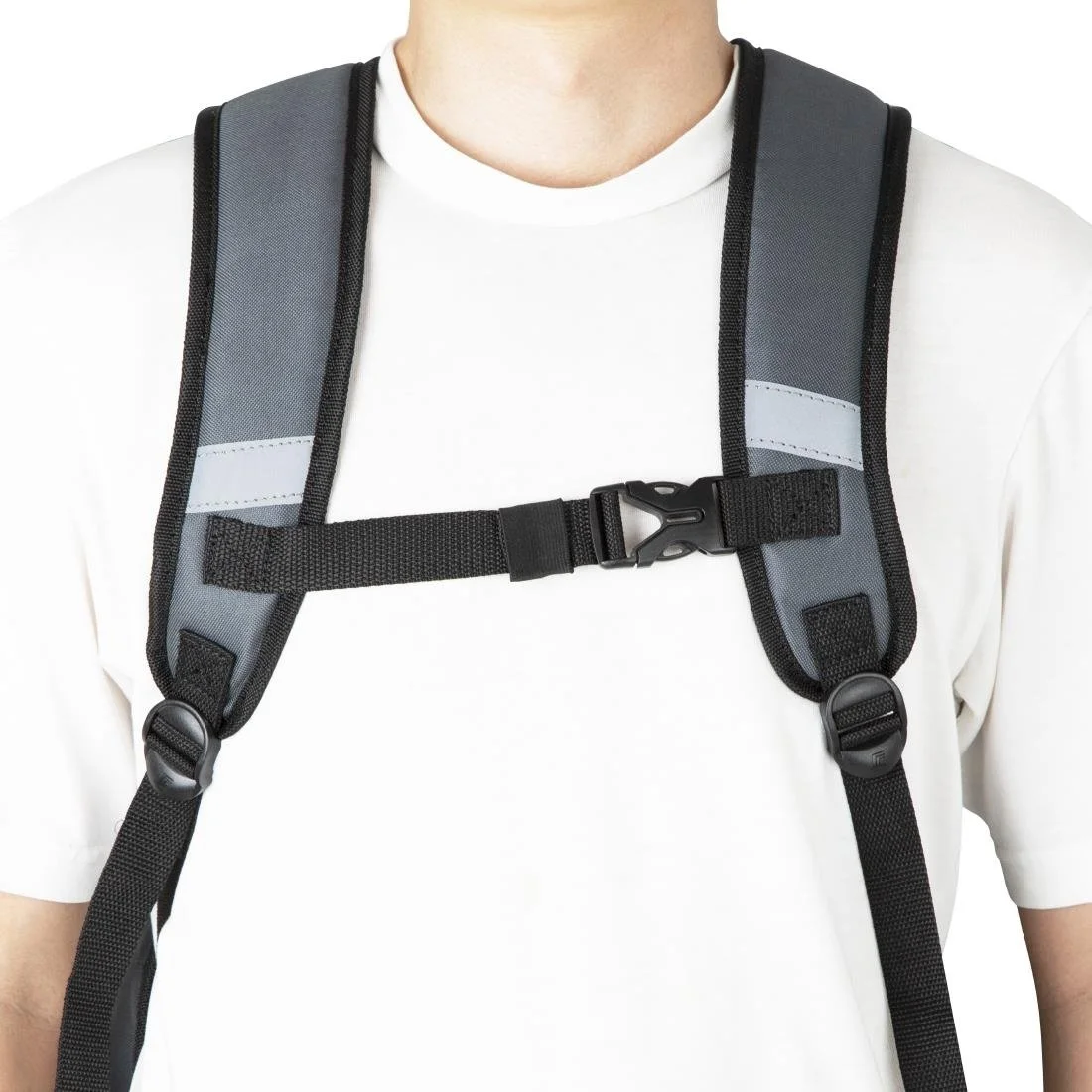 Vogue Insulated Delivery Back Pack Grey 550x400x400mm - Image 8