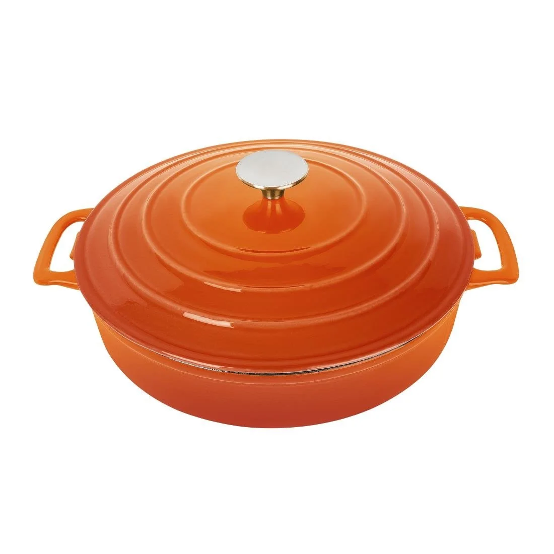 Vogue Round Sauté Pan Orange 28cm - Image 3