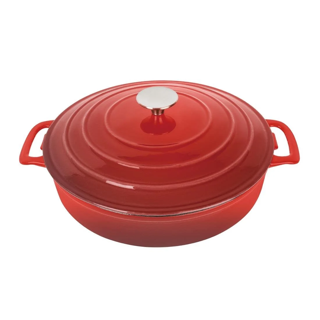 Vogue Round Sauté Pan Red 28cm - Image 3