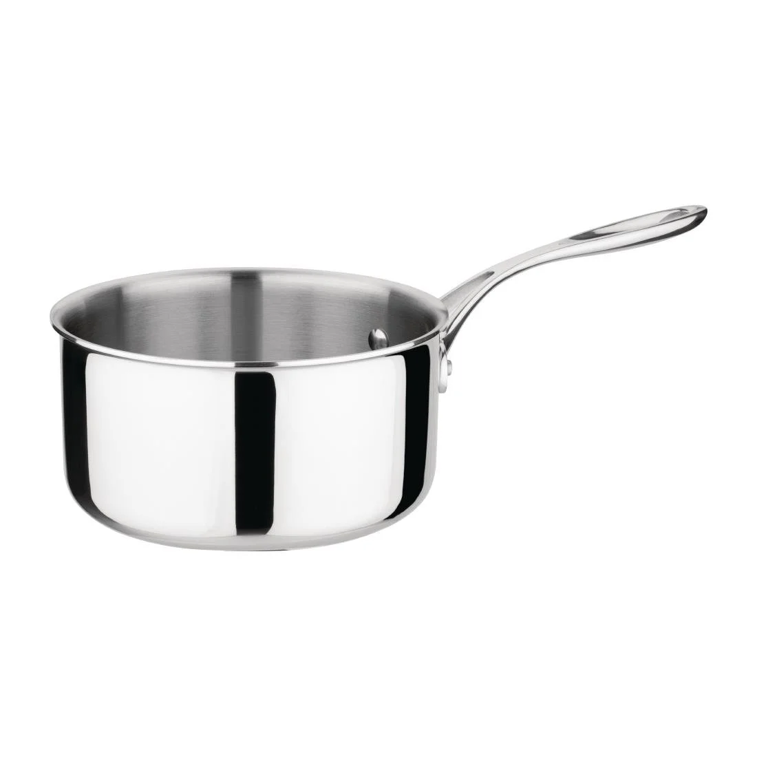 Vogue Stainless Steel Tri-Wall Saucepan 18cm - Image 1