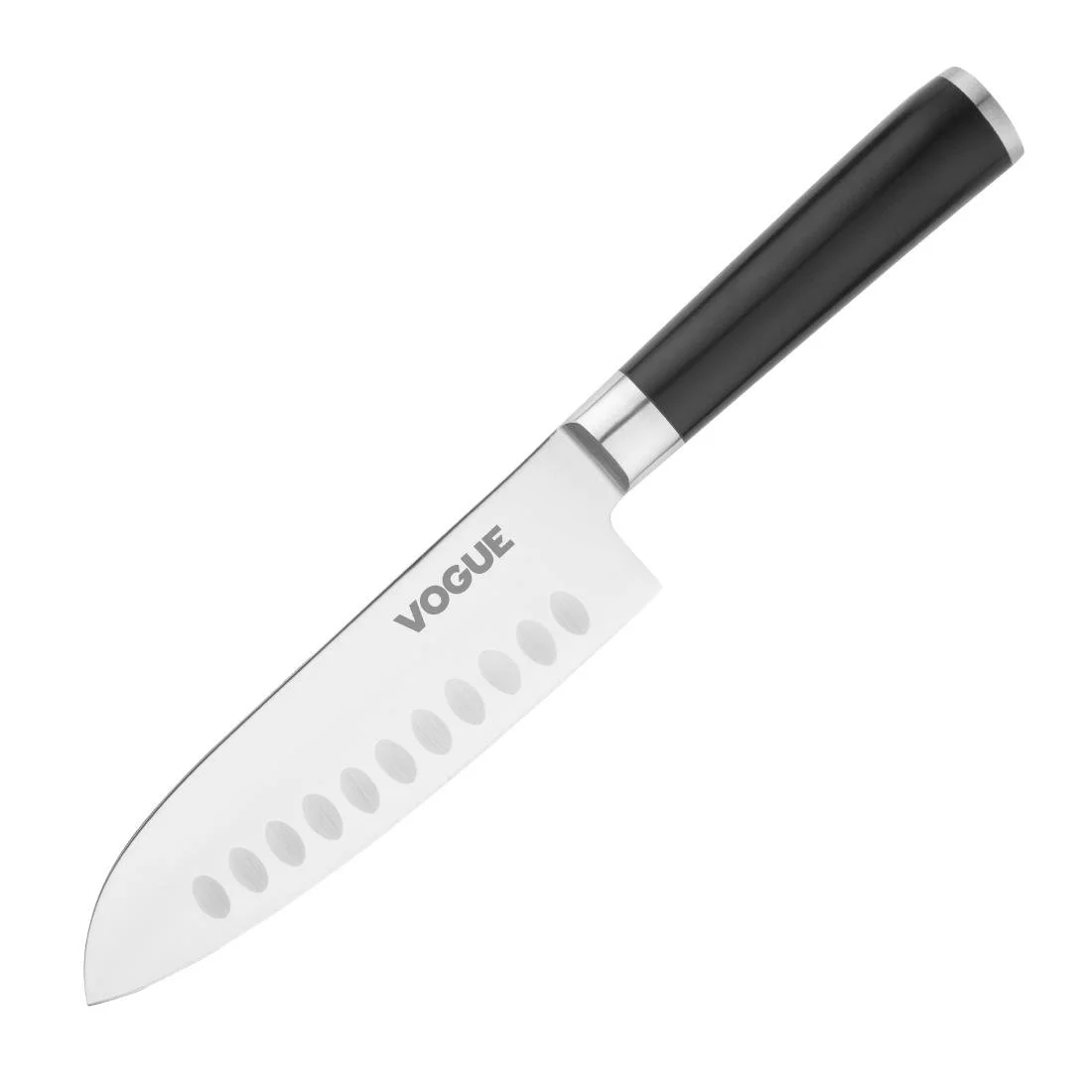 Vogue Bistro Santoku Knife Black 17.9cm - Image 1