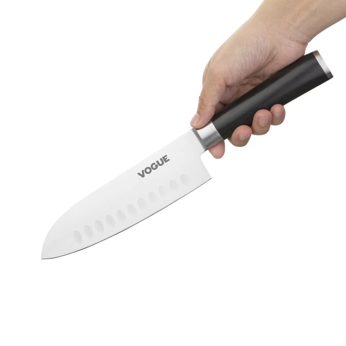 Vogue Bistro Santoku Knife Black 17.9cm - Image 3