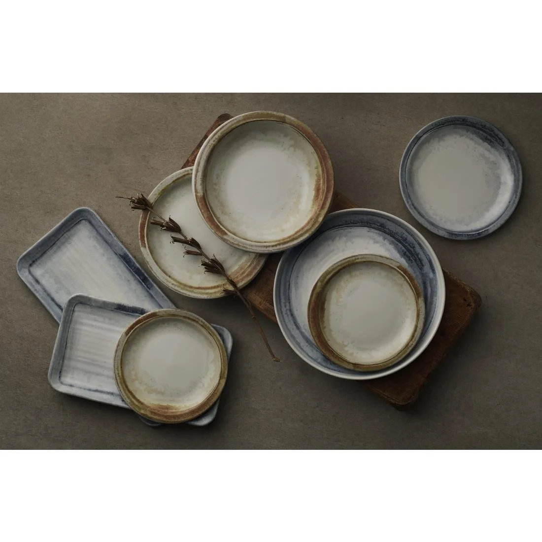 Dudson Makers Finca Limestone Nova Plates 179mm (12 Pack) - Image 2