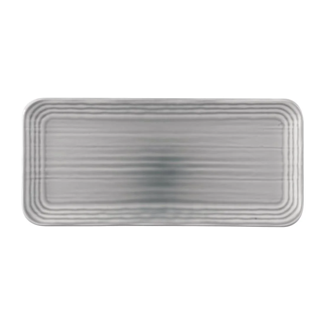 Dudson Harvest Norse Organic Coupe Rect Platter Grey 338x155mm (6 Pack) - Image 1