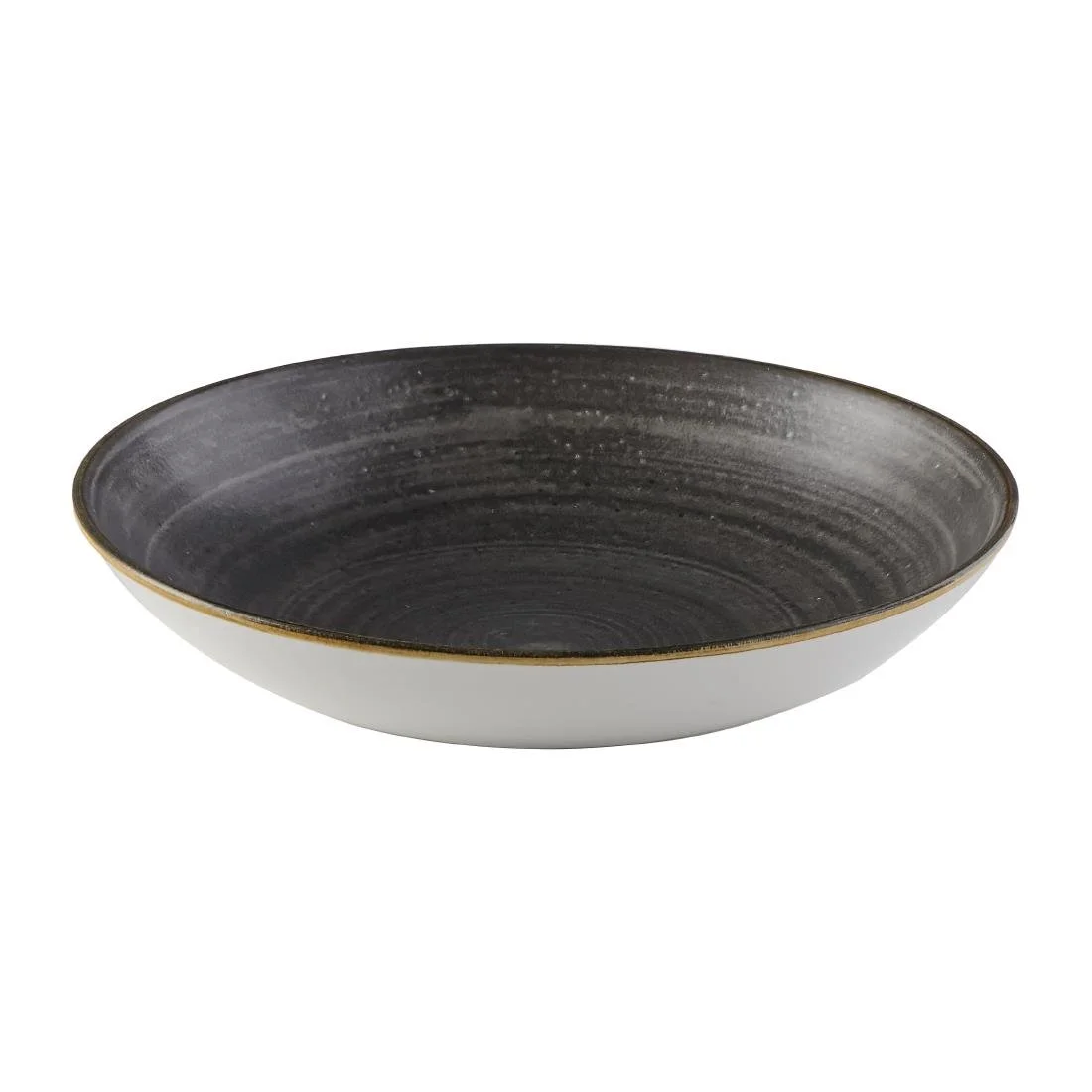 Churchill Stonecast Raw Evolve Coupe Bowls Black 248mm (12 Pack) - Image 2