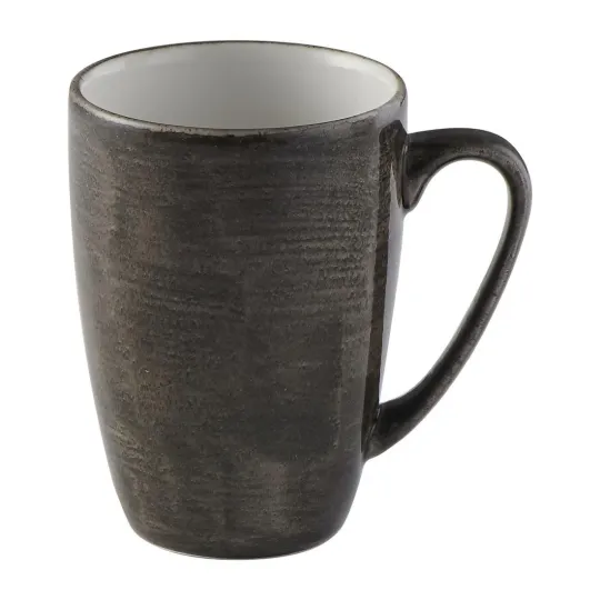 Churchill Stonecast Patina Profile Mugs Iron Black 340ml (12 Pack)