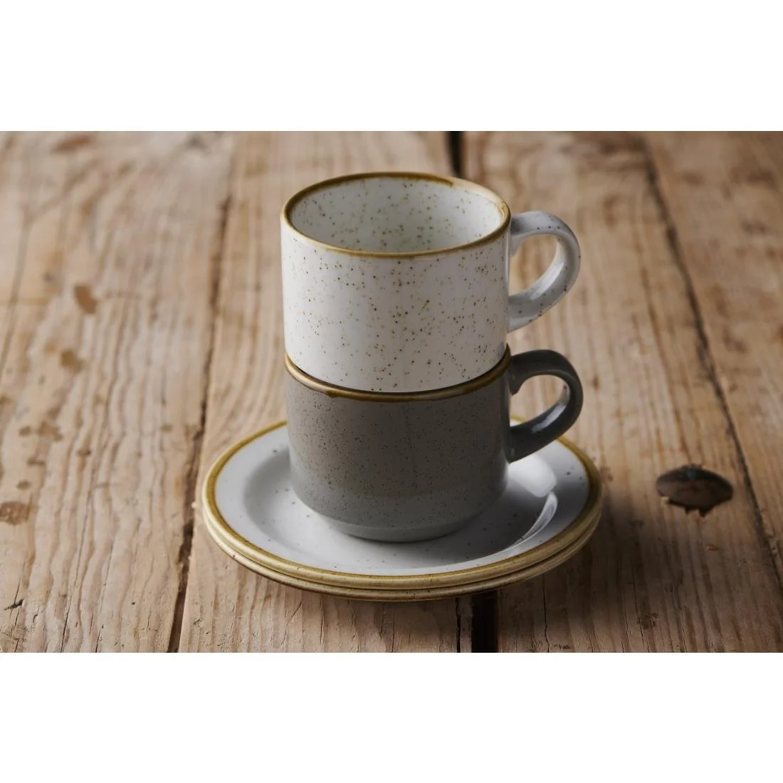 Churchill Stonecast Profile Saucers Barley White 150mm (12 Pack) - Image 2