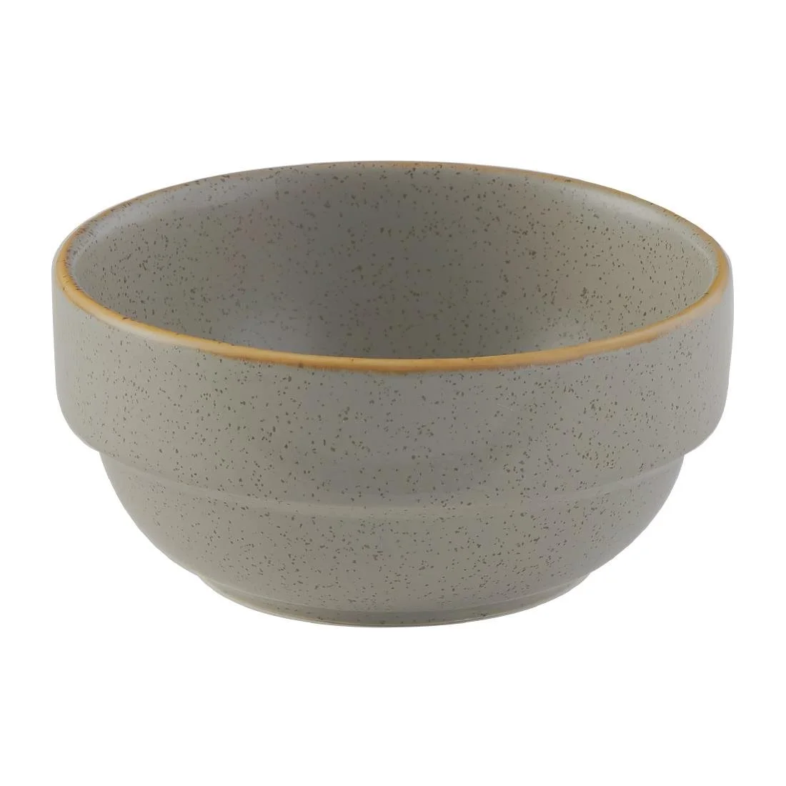 Churchill Stonecast Profile Stacking Bowl Grey 358ml (6 Pack) - Image 1