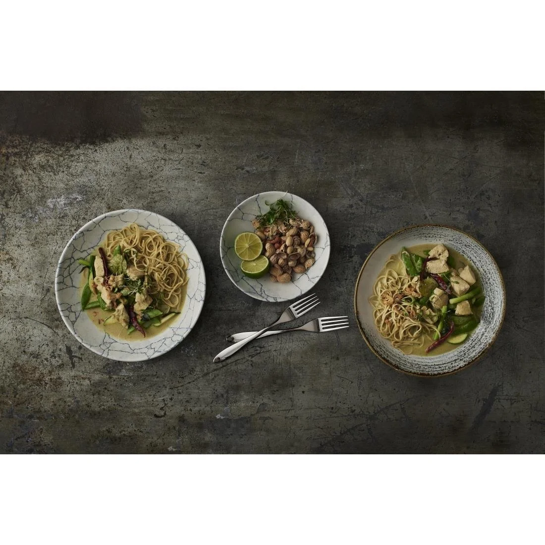 Churchill Studio Prints Kintsugi Pearl Evolve Coupe Bowls Grey 248mm (12 Pack) - Image 2