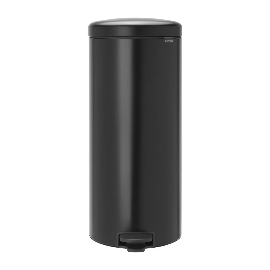 Brabantia Newlcon Pedal Bin Matt Black 30Ltr - Image 1