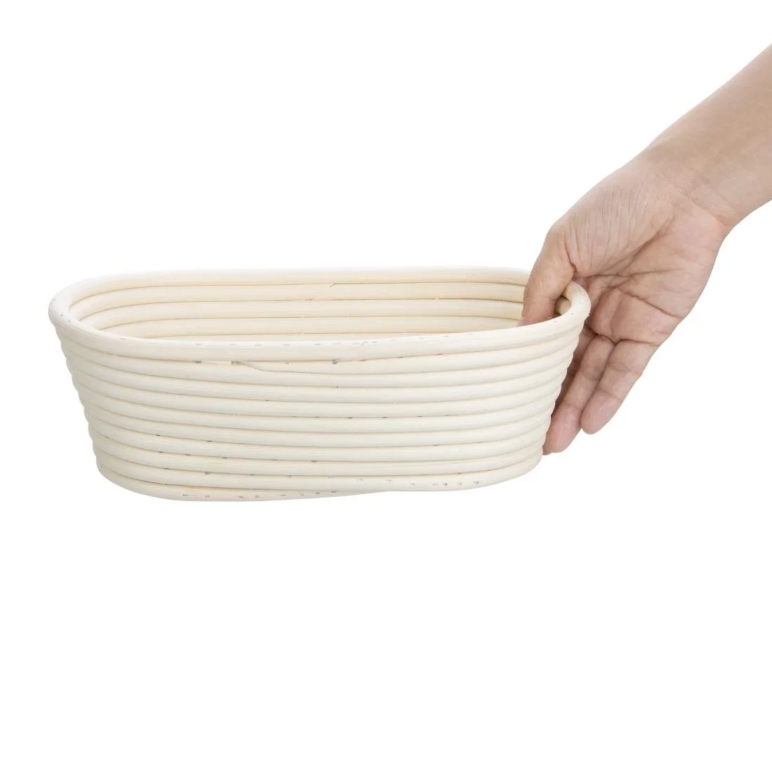 Vogue Rattan Proving Oval Basket 250x150x80mm - Image 4