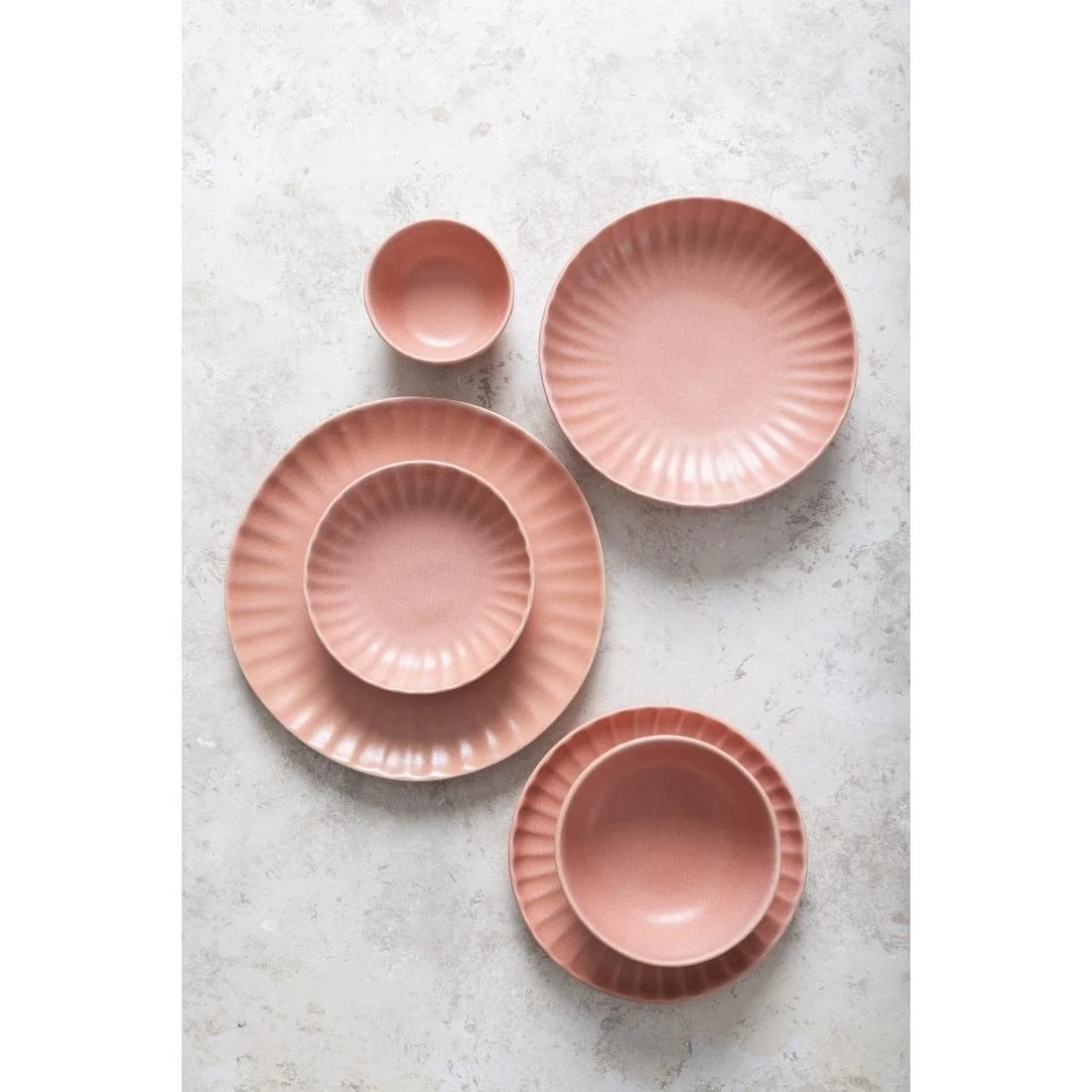 Olympia Corallite Deep Bowls Peach 150mm (6 Pack) - Image 4