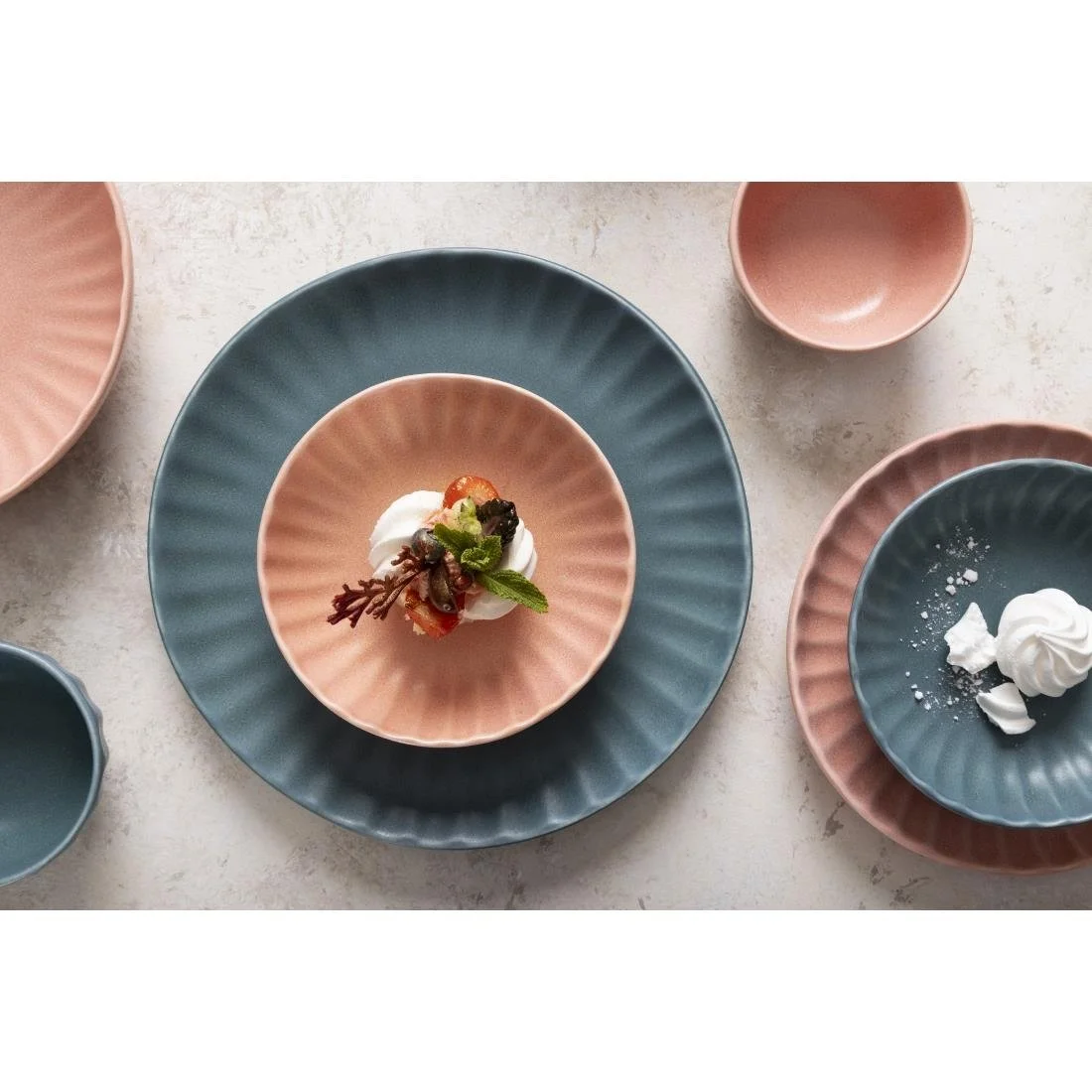 Olympia Corallite Deep Bowls Peach 150mm (6 Pack) - Image 9