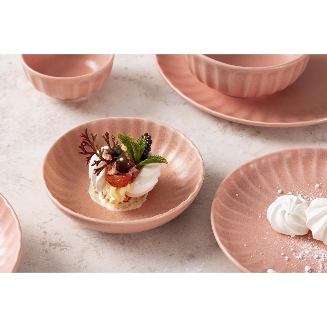 Olympia Corallite Deep Bowls Peach 150mm (6 Pack) - Image 11